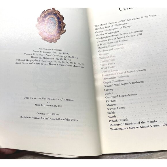 Mount Vernon An Illustrated Handbook Color Photos 1968 Travel Guide - Picture 7 of 11